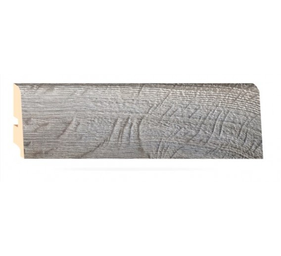 Vidaus apdailos prekės. Apdailos, sujungimo profiliai. Grindjuostės. Medinės ir MPP grindjuostės. Grindjuostė MPP P85 2500x85x16mm Karališkas ąžuolas 4919 