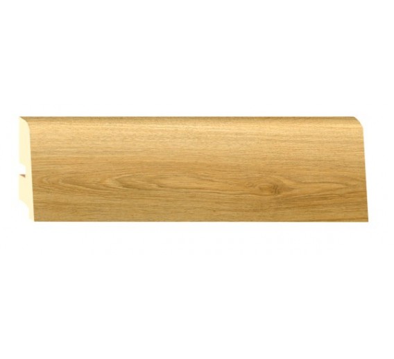Vidaus apdailos prekės. Apdailos, sujungimo profiliai. Grindjuostės. Medinės ir MPP grindjuostės. Grindjuostė MPP P85 2500x85x16mm Oxfordo ąžuolas 4916 