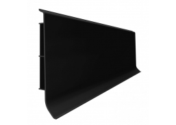Vidaus apdailos prekės. Apdailos, sujungimo profiliai. Grindjuostės. Grindjuostės Vox Smart. Grindjuostė PVC Linela 412 black 200x8x1,6 