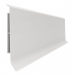 Vidaus apdailos prekės. Apdailos, sujungimo profiliai. Grindjuostės. Grindjuostės Vox Smart. Grindjuostė PVC Linela 413 Light Gray 200x8x1,6 
