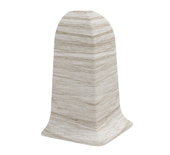 Vidaus apdailos prekės. Apdailos, sujungimo profiliai. Grindjuostės. Grindjuostės Vox Smart. Grindjuostės išorinis kampas SMART 5101 Sibiro ąžuolas 2 vnt.