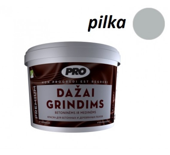 Grindų dažai PRO pilka, 2,7l 