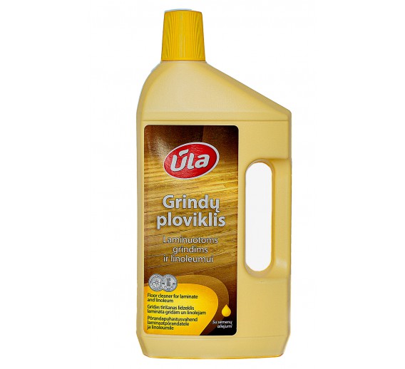 Švaros prekės. Buitinė chemija, valikliai. Grindų ploviklis Ūla laminuotoms grindims ir linoleumui 1l