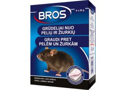 Grūdeliai nuo pelių ir žiurkių BROS, 120 g 