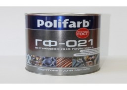 Gruntas GF-021 POLIFARB pilkas, 0,9 kg. 