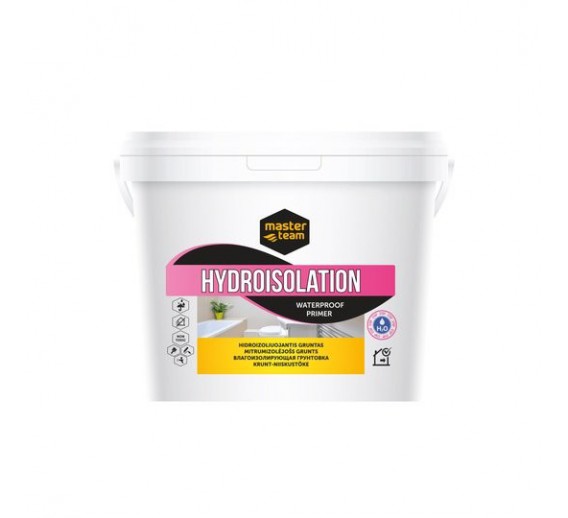 Dažai. Glaistas, gruntas, klijai, skiedikliai. Gruntai. Gruntas betonui, plokštėms. Gruntas Hydroisolation Master Team, 5l 