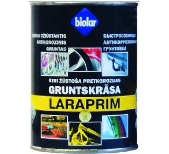 Dažai. Glaistas, gruntas, klijai, skiedikliai. Gruntai. Gruntas metalui. Gruntas LARAPRIM 2,1l, baltas 