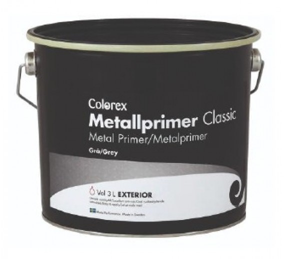 Dažai. Glaistas, gruntas, klijai, skiedikliai. Gruntai. Gruntas metalui. Gruntas Metallprimer Classic COLOREX, 1l 