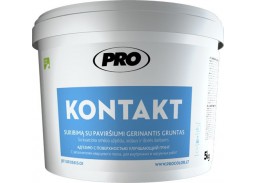 Dažai. Glaistas, gruntas, klijai, skiedikliai. Gruntai. Gruntas betonui, plokštėms. Gruntas PRO Kontakt 5 kg 