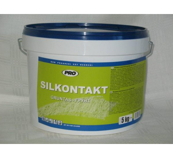 Statybinės medžiagos. Statybinė chemija. Gruntas Silkontakt 5 kg 
