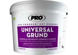 Statybinės medžiagos. Dekoratyviniai tinkai. Dekoratyvinis tinkas PRO. Gruntas UNIVERSAL GRUND 15 kg  