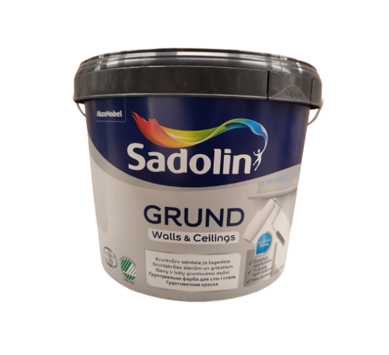 Dažai. Dažai, dažymo įrankiai, dažymo juostos. Specialios paskirties dažai. Gruntiniai dažai GRUND 2,5L 