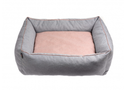 Gyvūnų prekės. Gyvūnėlių priežiūros priemonės. Gyvūnų guoliai ir patiesimai. Guolis gyvūnui EMMA SOFIA L pilka/rožinė