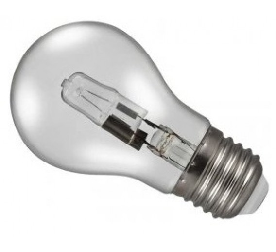 Apšvietimas. Lempos, LED lemputės, LED juostos. Halogeninės ir kaitrinės lemputės. Halogeninė lemputė Iskra GLR-E 230V 42W E27 