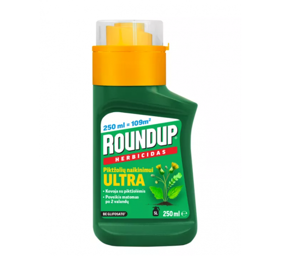 Sodo ir daržo prekės. Augalų apsaugos priemonės. Herbicidai. Herbicidas ROUNDUP BIO Ultra 250ml