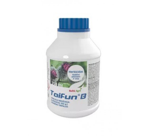 Sodo ir daržo prekės. Augalų apsaugos priemonės. Herbicidai. Herbicidas Taifun B Baltic Agro 250 ml 