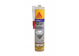 Dažai. Glaistas, gruntas, klijai, skiedikliai. Klijai. Hermetikas-klijai Sikaflex 112 Crysta Clear 290 ml 