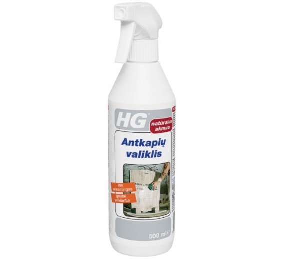 Švaros prekės. Buitinė chemija, valikliai. HG Antkapių valiklis 500 ml 