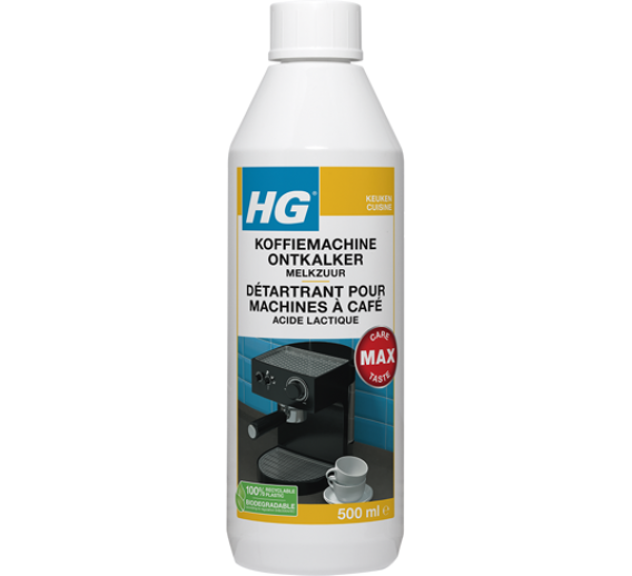 Švaros prekės. Buitinė chemija, valikliai. HG kalkių šalinimo priemonė kavos aparatams