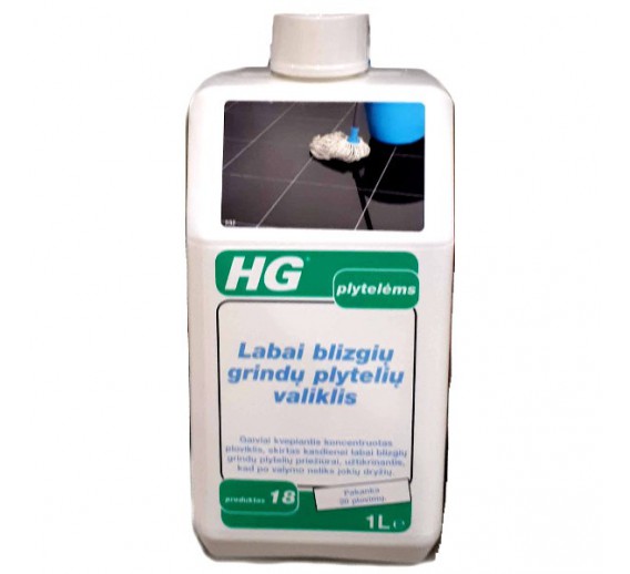 HG Labai blizgių grindų plytelių valiklis 1l 