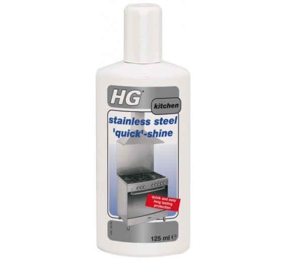 Švaros prekės. Buitinė chemija, valikliai. HG Nerūdijančio plieno valiklis, 125ml 
