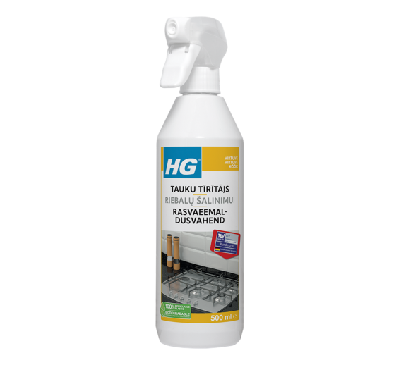 Švaros prekės. Buitinė chemija, valikliai. HG Riebalų šalinimo valiklis 500 ml Švaros prekės. Buitinė chemija, valikliai. HG Riebalų šalinimo valiklis 500 ml