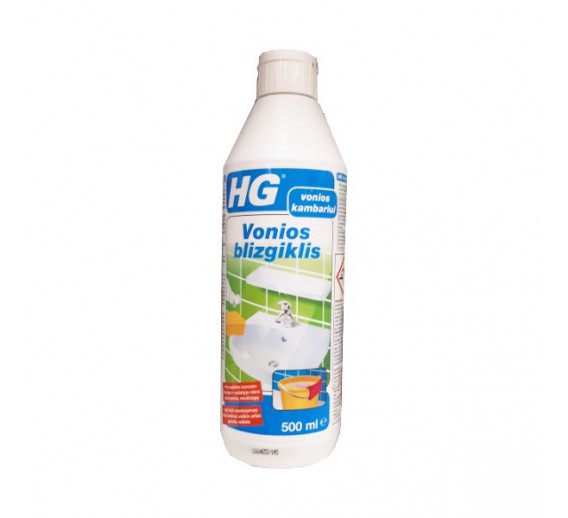 Švaros prekės. Buitinė chemija, valikliai. HG Vonios kambario blizgiklis 500 ml 