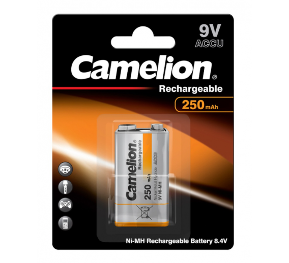 Elektronikos prekės. Elementai - baterijos. Įkraunamas elementas Krona CAMELION 250 mAh 44/2-1810 