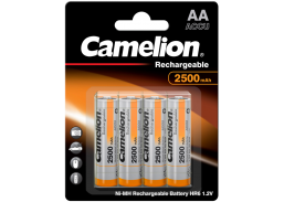 Elektronikos prekės. Elementai - baterijos. Įkraunamos baterijos AA 4 vnt. 2500mAh