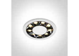 Apšvietimas. Įmontuojami šviestuvai. Įleidžiamas šviestuvas 12W COB LED  baltas 3000K 