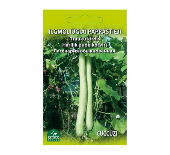 Sodo ir daržo prekės. Sėklos, daigyklos, durpinės tabletės. Cukinijos, moliūgai, baklažanai. Ilgamoliūgiai paprastieji Cuccuzi 1 g 