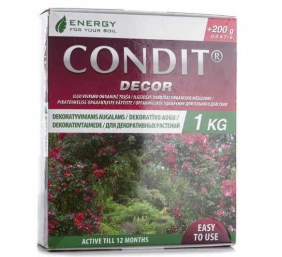 Ilgo veikimo organinė trąša Condit Decor 1.2 kg 