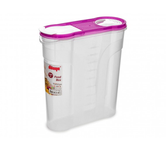 Namų apyvokos prekės. Indai, virtuvės reikmenys ir įrankiai. Puodai, dubenys. Indas biriems produktams 2150 ml 