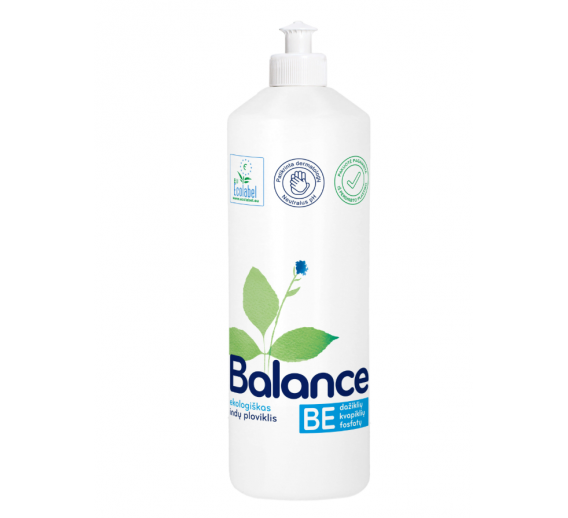 Švaros prekės. Buitinė chemija, valikliai. Indų ploviklis Balance 900ml 