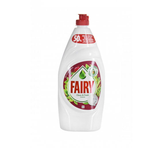 Švaros prekės. Buitinė chemija, valikliai. Indų ploviklis Fairy Granat 900ml 