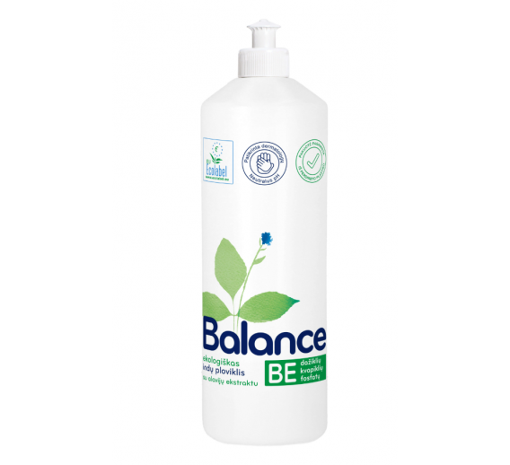 Švaros prekės. Buitinė chemija, valikliai. Indų ploviklis su alavijų ekstraktu Balance 900ml 