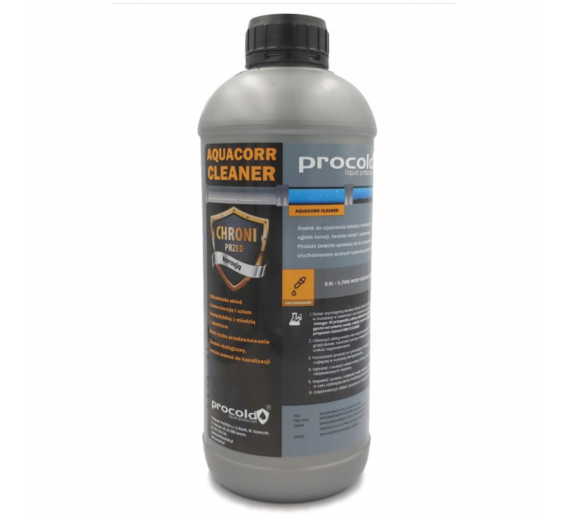 Šildymas. Šildymas ir vėdinimas. Šildymo įrangos priežiūra. Inhibitorius Procold AQUACORR CLEANER 1L 