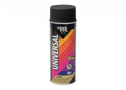 INRAL UNIVERSAL juodi matiniai RAL 9011 400ml dažai 
