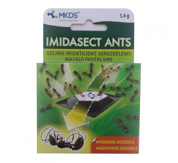 Sodo ir daržo prekės. Augalų apsaugos priemonės. Insekticidai. Insekticidas skruzdėlėms masalo padėkliuke Imidasect Ants, 1.4g 