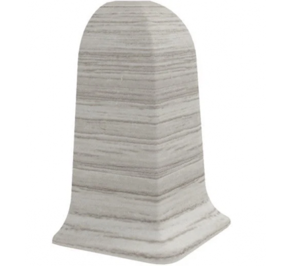 Vidaus apdailos prekės. Apdailos, sujungimo profiliai. Grindjuostės. Grindjuostės Vox Smart. Išorinis grindjuostės kampas 5102 SMART Norvegijos eglė 2 vnt.