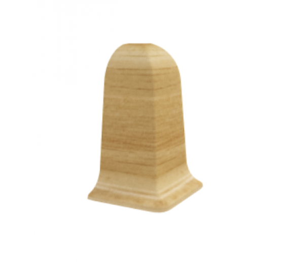 Vidaus apdailos prekės. Apdailos, sujungimo profiliai. Grindjuostės. Grindjuostės Vox Smart. Išorinis kampas Flex Smart 584 Ąžuolas Cytryno 2 vnt.