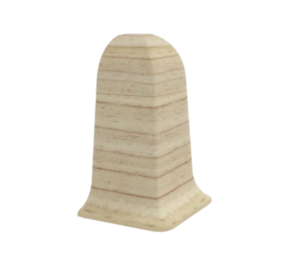 Vidaus apdailos prekės. Apdailos, sujungimo profiliai. Grindjuostės. Grindjuostės Vox Smart. Išorinis kampas Smart flex 104/504 2 vnt. klevas