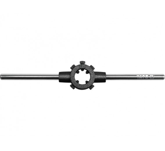 Darbo įrankiai. Mechaniniai įrankiai. Sriegimo įrankiai. Laikikliai sriegpjovėms, sriegikliams. Išorinis sriegpjovių laikiklis YATO-2980, d-20mmx5mm, M3-M4 