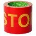Darbo saugos prekės. Saugos ženklai, aptvėrimo juostos. Įspėjamoji STOP juosta, raudona-geltona, 100 m  kaina