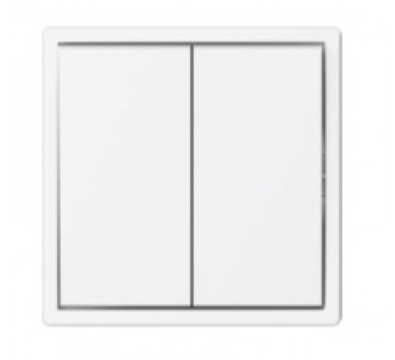 Elektros prekės. Instaliacija - kištukiniai lizdai, jungikliai ir kt.. BORA jungikliai, kištukiniai lizdai. Jungiklis BORA 2 klavišų baltas be rėmelio 