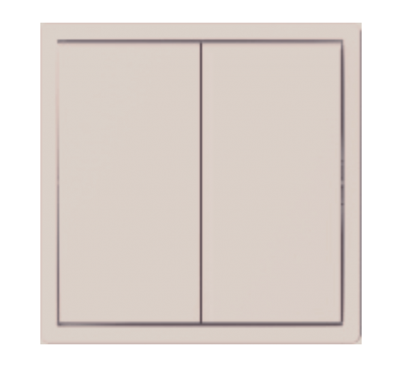 Elektros prekės. Instaliacija - kištukiniai lizdai, jungikliai ir kt.. BORA jungikliai, kištukiniai lizdai. Jungiklis BORA 2 klavišų kreminis be rėmelio 