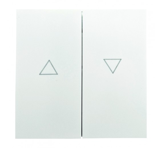 Elektros prekės. Instaliacija - kištukiniai lizdai, jungikliai ir kt.. BORA jungikliai, kištukiniai lizdai. Jungiklis BORA žaliuzių 2 klavišų baltas be rėmelio 