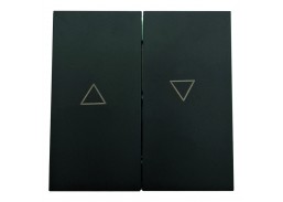 Elektros prekės. Instaliacija - kištukiniai lizdai, jungikliai ir kt.. BORA jungikliai, kištukiniai lizdai. Jungiklis BORA žaliuzių juodas be rėmelio 