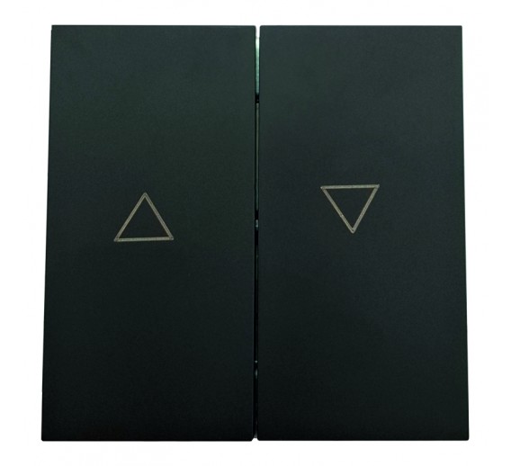 Elektros prekės. Instaliacija - kištukiniai lizdai, jungikliai ir kt.. BORA jungikliai, kištukiniai lizdai. Jungiklis BORA žaliuzių juodas be rėmelio 