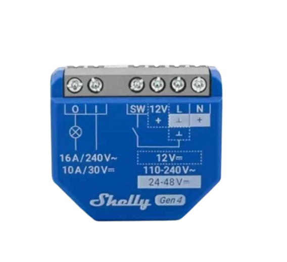 Elektros prekės. Moduliniai automatikos komponentai. Kontaktoriai. Jungiklis Shelly 1 Gen4 